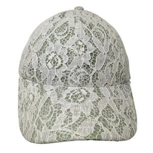 Charlotte Russe Strapback Baseball Cap Multicolor One Size Adjustable Lace Trim